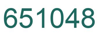 Number 651048 green image