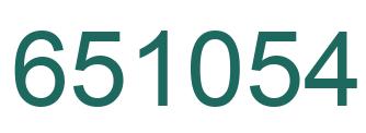 Número 651054 imagen verde