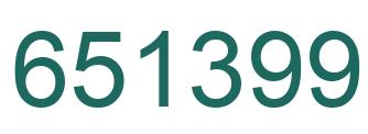 Número 651399 imagen verde