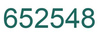 Número 652548 imagen verde