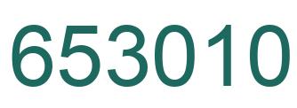 Número 653010 imagen verde