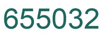 Number 655032 green image