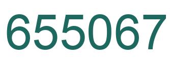 Number 655067 green image