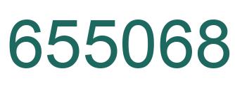 Number 655068 green image