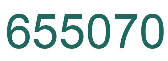 Number 655070 green image