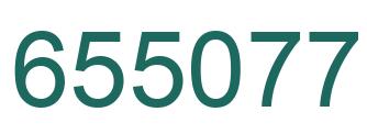 Number 655077 green image