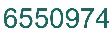 Number 6550974 green image