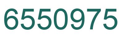 Number 6550975 green image