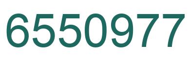 Number 6550977 green image