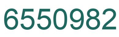 Number 6550982 green image