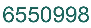 Number 6550998 green image