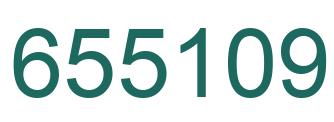 Number 655109 green image