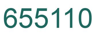 Number 655110 green image