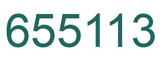 Number 655113 green image