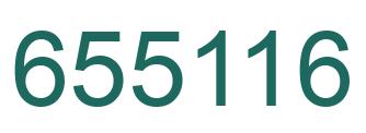 Number 655116 green image