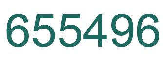 Number 655496 green image