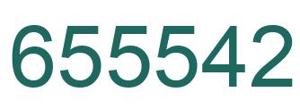 Number 655542 green image