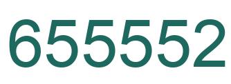 Number 655552 green image
