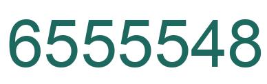 Number 6555548 green image