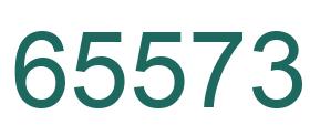 Number 65573 green image