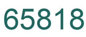Número 65818 imagen verde