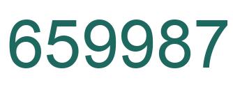 Número 659987 imagen verde