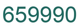 Número 659990 imagen verde
