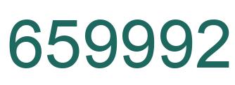 Número 659992 imagen verde