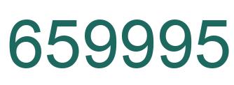 Número 659995 imagen verde