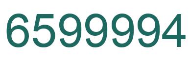 Número 6599994 imagen verde