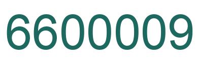 Número 6600009 imagen verde