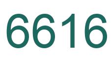 Number 6616 green image