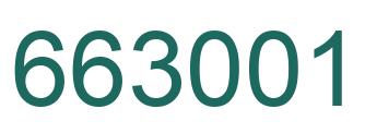 Número 663001 imagen verde