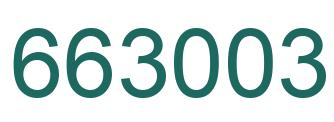Número 663003 imagen verde