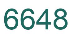 Number 6648 green image