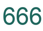 Número 666 imagen verde