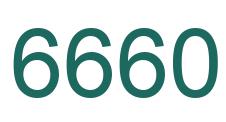 Zahl 6660 grün bild