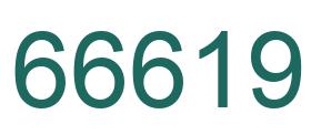 Zahl 66619 grün bild