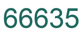 Zahl 66635 grün bild
