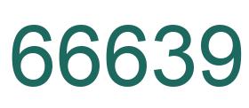 Zahl 66639 grün bild