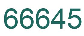 Número 66645 imagen verde