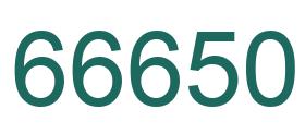 Número 66650 imagen verde