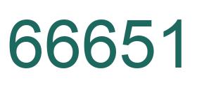 Número 66651 imagen verde