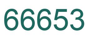 Zahl 66653 grün bild