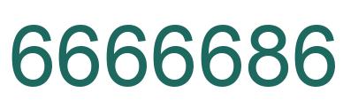 Número 6666686 imagen verde