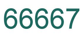 Número 66667 imagen verde