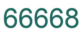 Número 66668 imagen verde