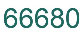 Número 66680 imagen verde