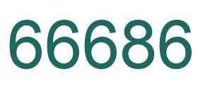 Número 66686 imagen verde