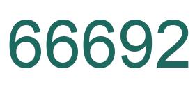 Zahl 66692 grün bild